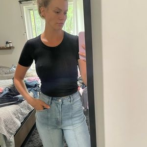 Top shop little black t shirt